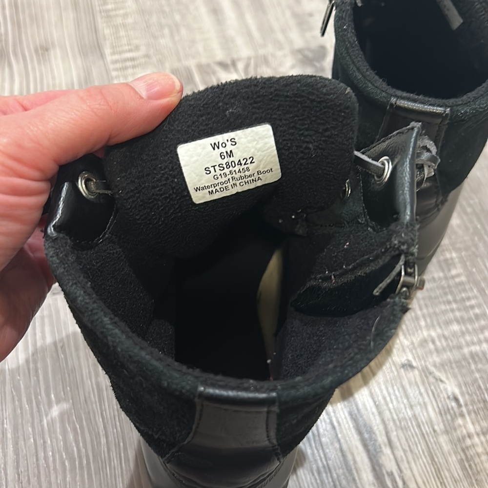 Sperry Black Suede Duck Boots - Picture 7 of 8